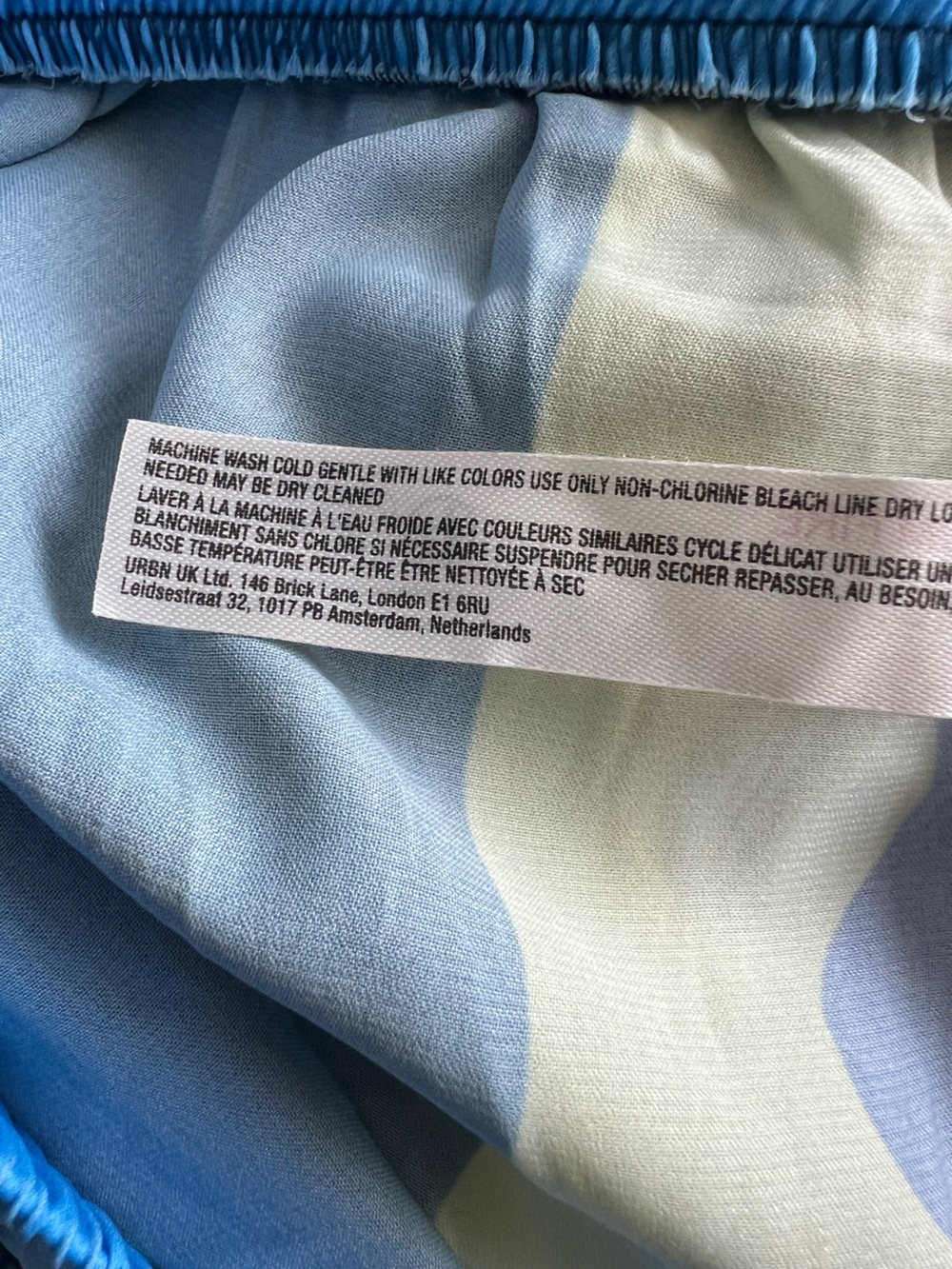 🦜Anthropologie Claire Colin Wide-Leg Pants Celandine NEW Blue Tropical SMALL - Picture 15 of 16
